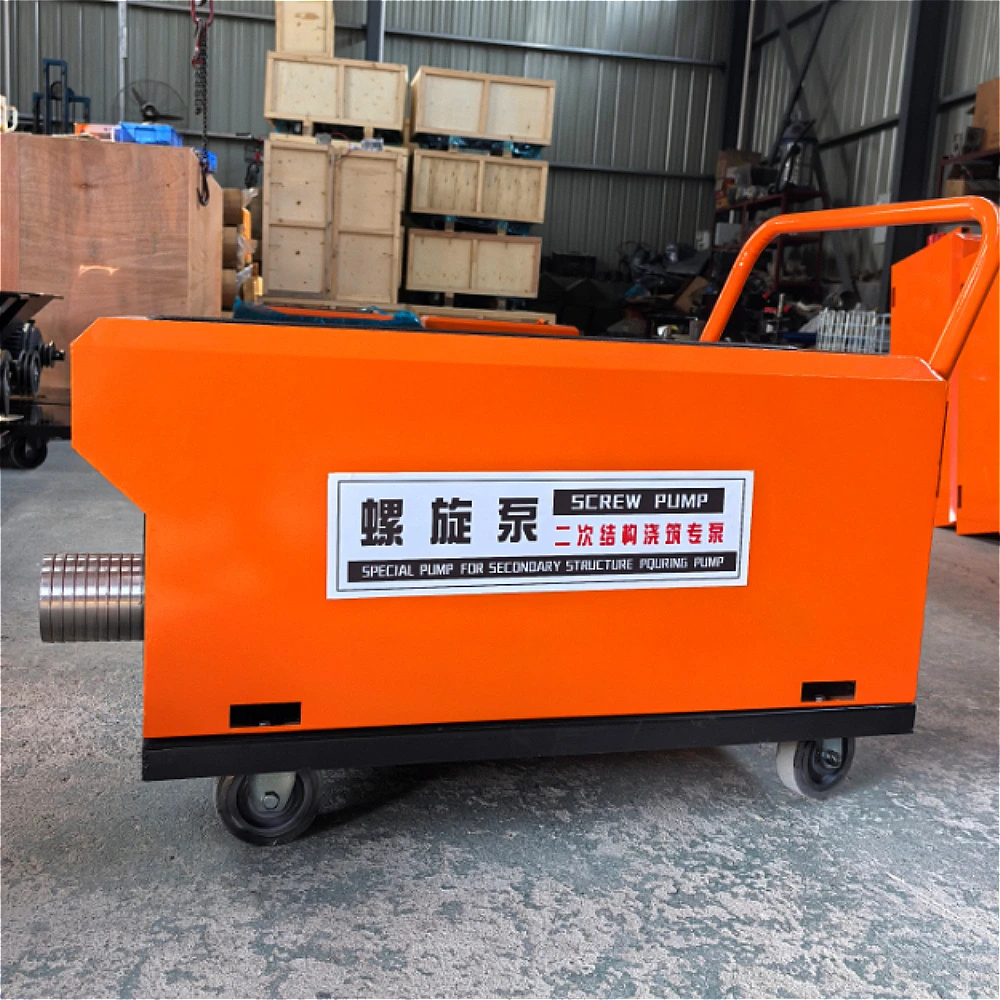 High Quality Small Secondary Structure Feeding Machine for Concrete Delivery Screw Pump on Construction Site for Sale