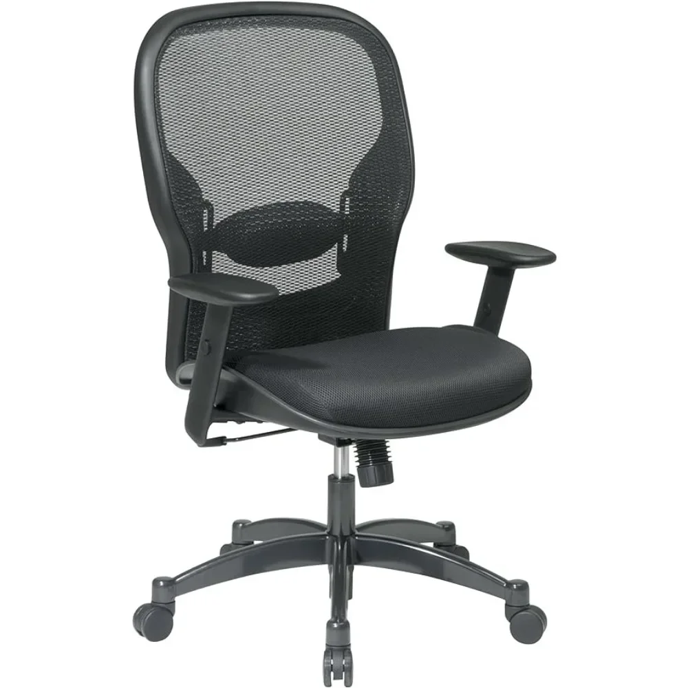 

Seating Breathable Mesh Black Back and Padded Mesh Seat, 2-to-1 Synchro Tilt Control, Adjustable Arms and Lumbar Support