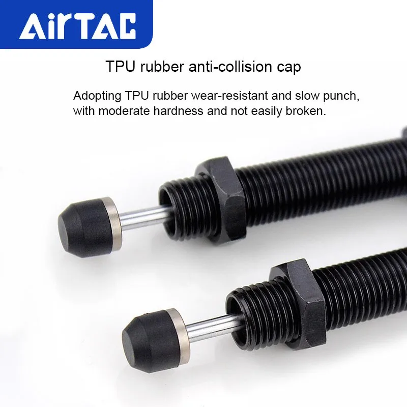 AirTAC الأصلي ACA1007 1210 1412 1620 2025 2550 2750 3325 3650 هوائي نوع التعويض الذاتي امتصاص الصدمات عازلة هيدروليكية