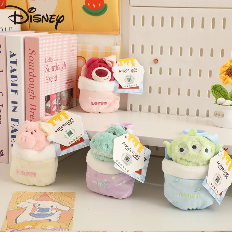 10 センチメートル/3.9 インチディズニーロッツォレックスエイリアンハムぬいぐるみ人形キーリング漫画 & かわいいバックパックペンダント誕生日プレゼント子供のための