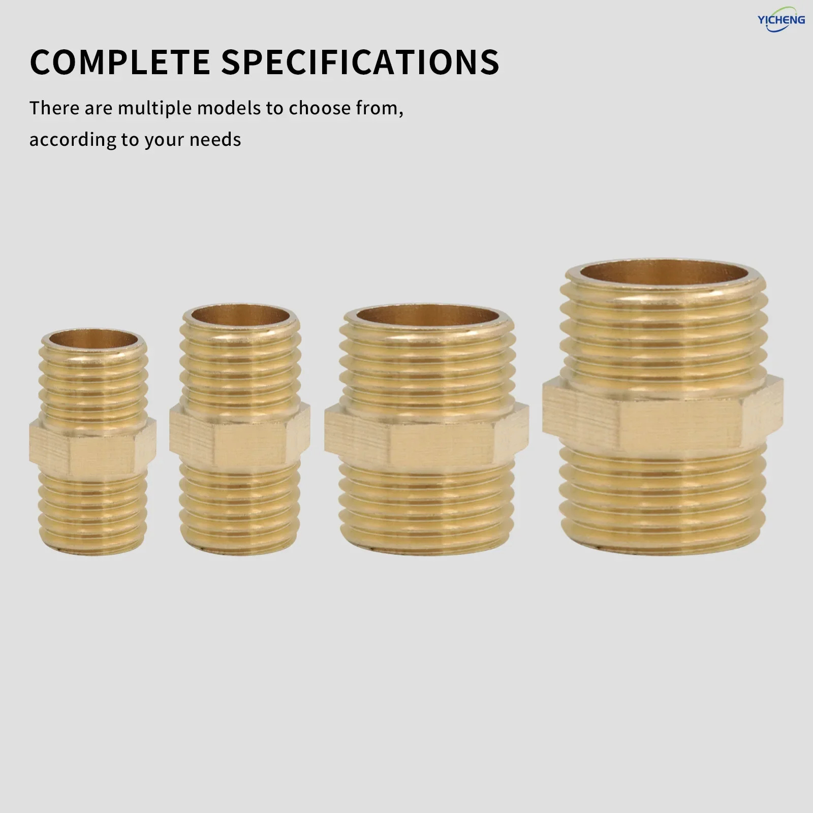 PNEUMATIC1/8 "1/4" 3/8 "1/2" حلمة سداسية للأنابيب الذكور، تركيب الأنابيب النحاسية (5 قطع)