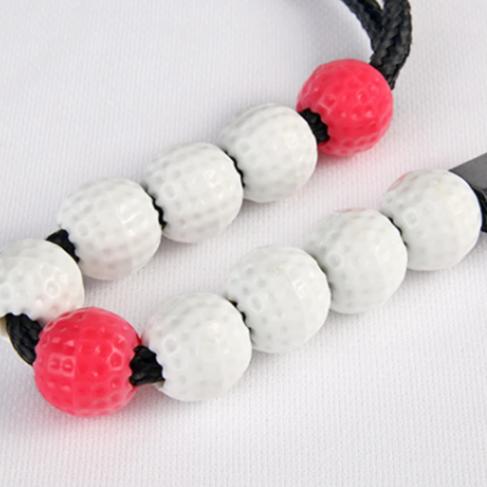 

1Pcs Wrist Score Counter Premium Plastic Ball Bead Chain for Golf Red Bead Counter Score Keeper Beads Supplies