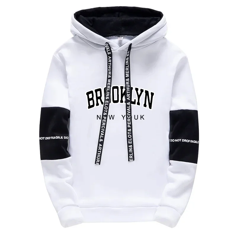 Mens Tracksuit Brooklyn Printing Fashion Hooded Sweatshirt Sweatpants Simplicity Versatile Tops Harajuku Daily Casual Clothing