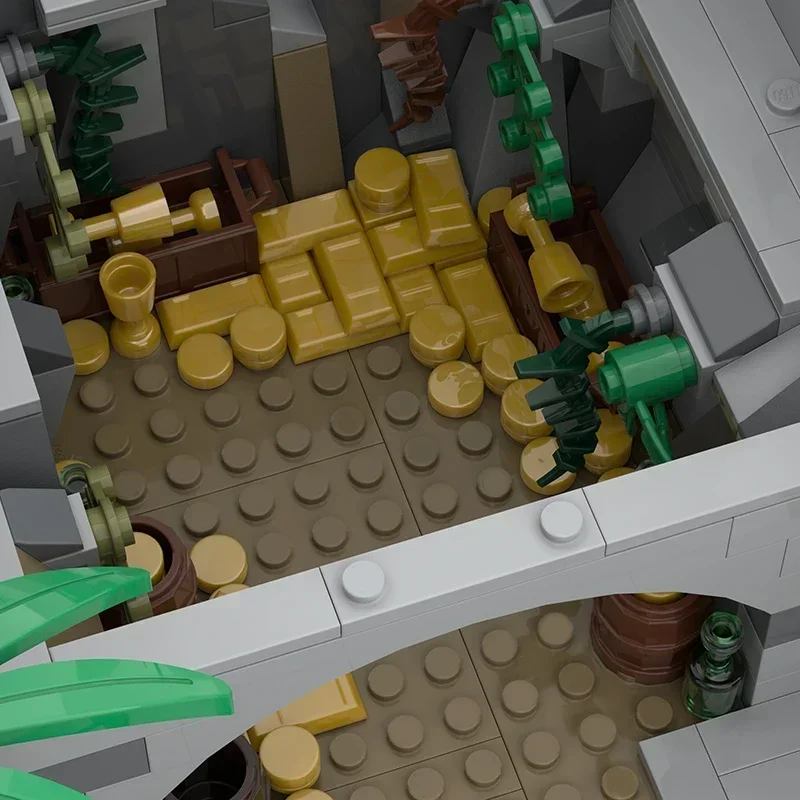 Berühmte Film Modell Moc Gebäude Ziegel Reichtum Pirate Island Technologie Modulare Blöcke Geschenke Weihnachten Spielzeug DIY Sets Montage