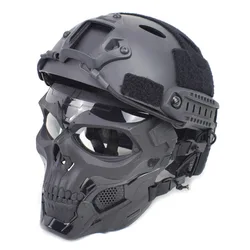 Skull Mask Tactical Full Face Motorcycle Mask with Eye Protection Helmet Cycling Glasses Dirt Bike Motocross Goggles Face Shield