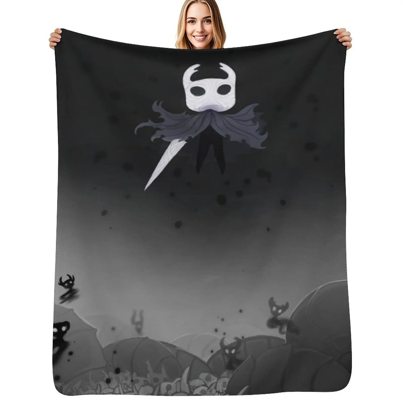 

Hollow Knight in the Abyss Throw Blanket Tourist Decorative Sofa Flannel Fabric Blankets For Sofas Blankets
