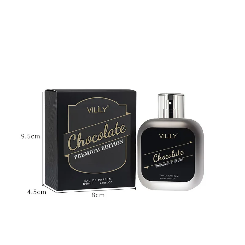 Vilily Herren-Gourmet-Parfüm 60 ml Premium-Duft: Sanfte Schokolade, charmante Kokosnuss-Kaffee-Note, leichtes Parfüm, holzig-natürliches Spray_voghion.com