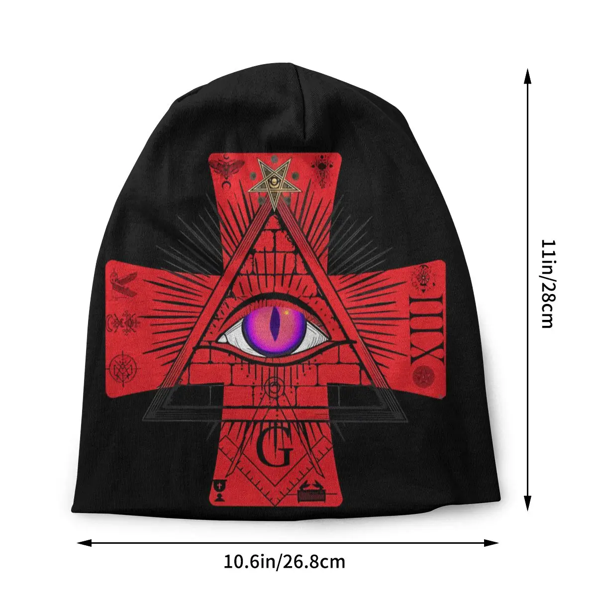 Awaken ATX Illuminati Bonnet Homme Outdoor Thin Skullies Beanies Knights Templar Caps For Men Women Creative Hats