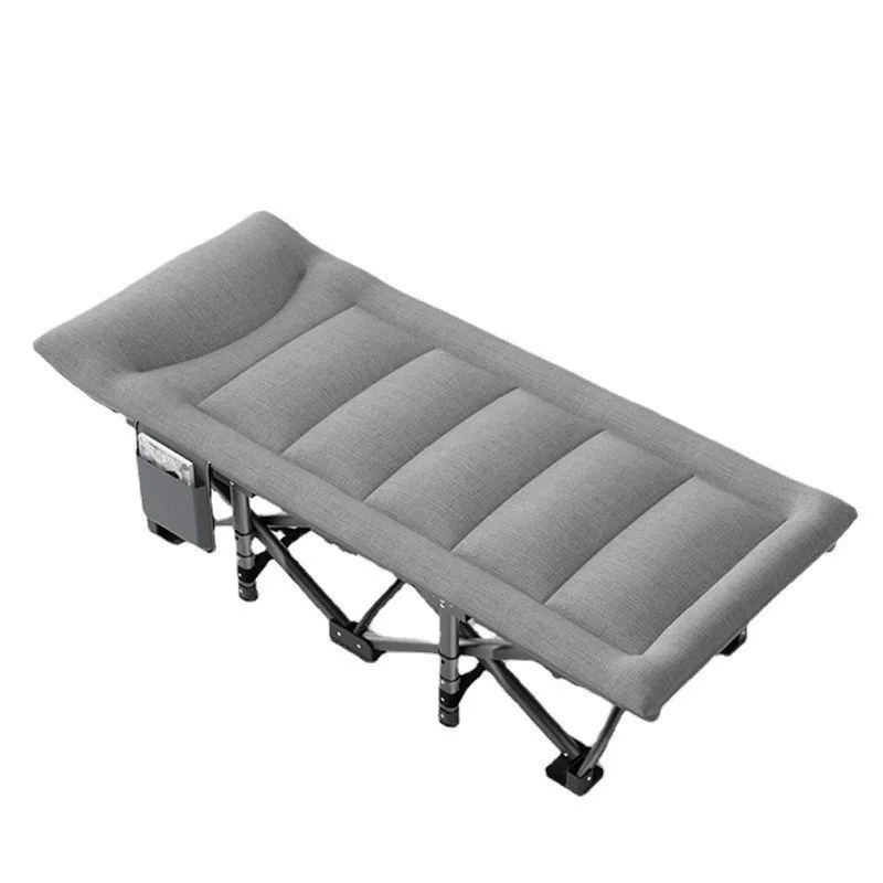 

Adult camping bed, with cushion and pillow, portable folding bed, lightweight tent with carrying bag, baby bed (gray)