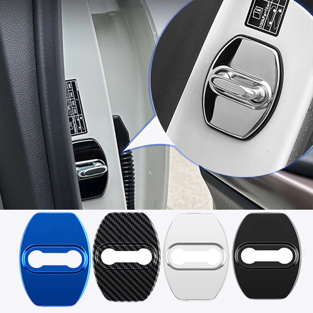 4pcs Car Door Lock Protective Cover Plastic Cushion Anti Rust for Morris Garages MG HS MG4  ZS MG3 Cyberster CAR Accessories
