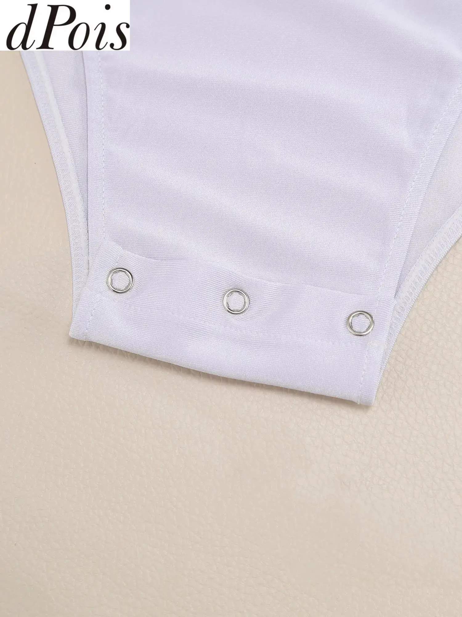 

Men Latin Dance Gymnastics Bodysuit Shirts Long Sleeve Shiny Sequin Leotard Jazz Ballroom Tango Rumba Ballet Performance Costume