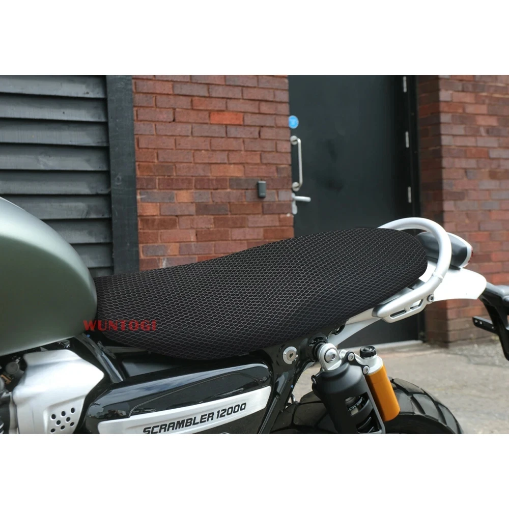 For 1200 Scrambler 1200 2018-2023 Motorcycle Seat Cover Seat Protect Cushion 3D Airflow Seat Cover 2023 Scrambler Accessories