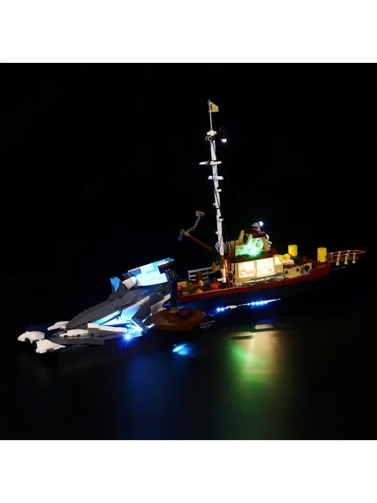 MAXCXT – ensemble de lumières LED pour lampe décorative à monter soi-même, 21350 mâchoires, avec boîte à piles (ensemble de blocs de construction Lego non inclus ）