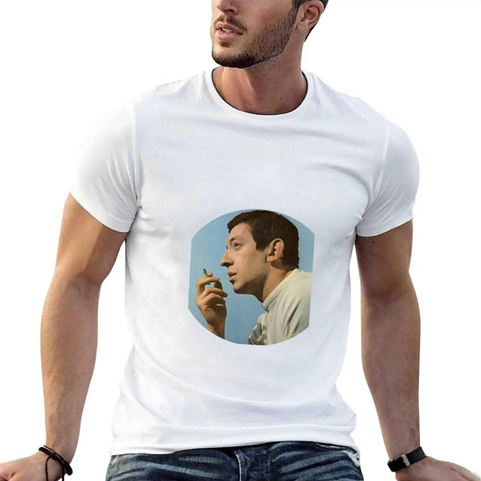 Serge Gainsbourg T-Shirt funny gifts man clothes plain t shirts men