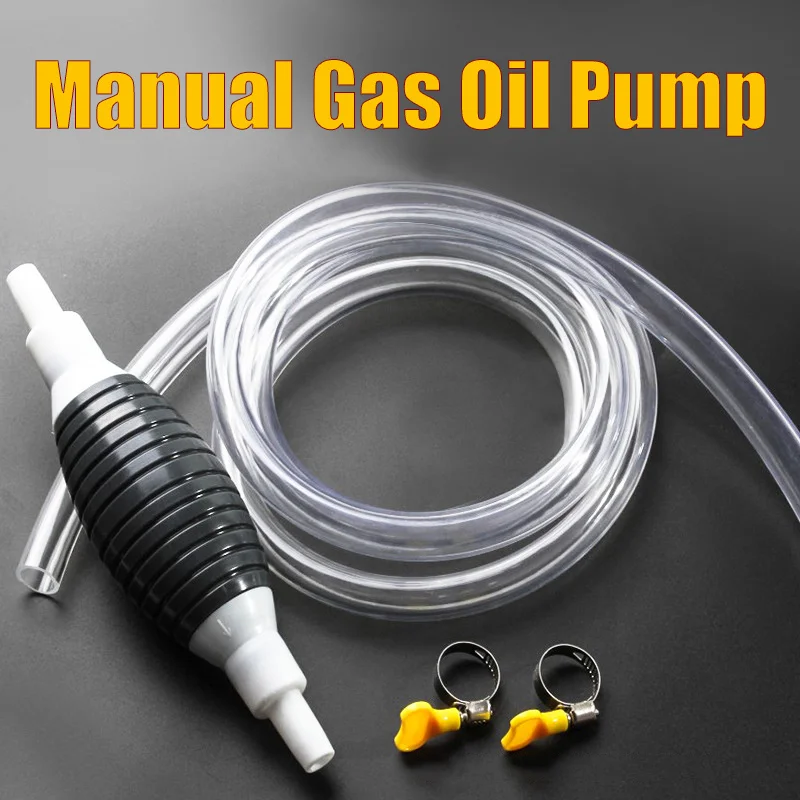 Universal Manual Gas Oil Pump Car Fuel Pump Hand Suction Pipe Pumping Durable For Liquid Petrol Tuning Fuel Gasoline Diesel Pump