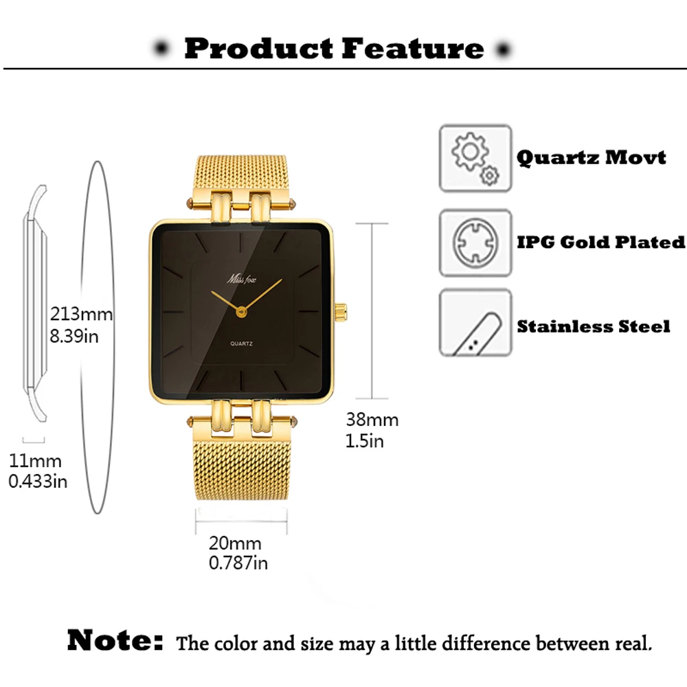 Brand Concise Style Wristwatch Personalized Square Face Novelty Design Watches Waterproof Quartz Stainless Steel Watch Hot Sale