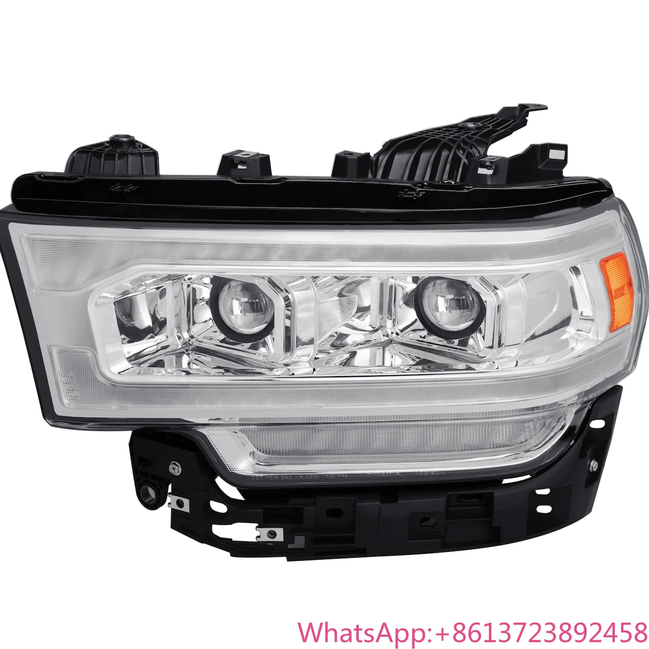 

High Quality front HeadLight projector Headlights DRL/LEDS SEQUENTIAL SIGNAL for 2019-2021 DODGE RAM 2500/3500 chromed /clear