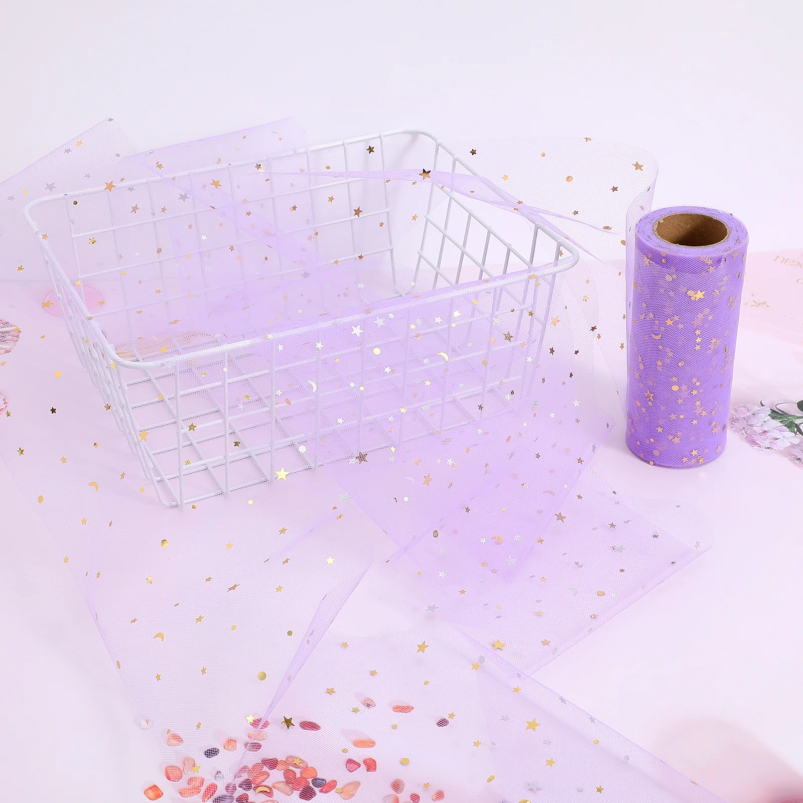 

Fancy Table Skirts Dining Accessories Cake Gauze Birthday Centerpieces for Tables Festival