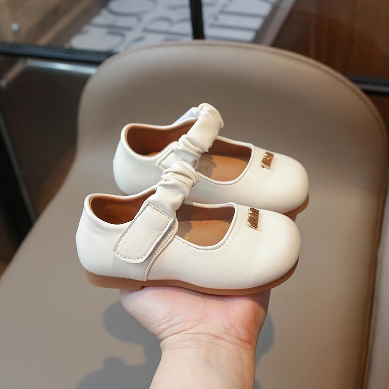

Girls Soft Bottom Multi-color Leather Spring Autumn New Baby Girl Bright Color Leather England Style Breathable Princess Shoes
