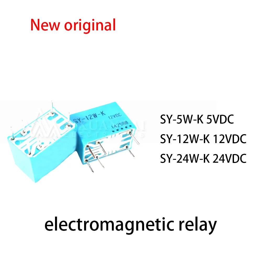 (10pcs) 100% New relay SY-5W-K 5VDC SY-12W-K 12VDC SY-24W-K 24VDC electromagnetic relay