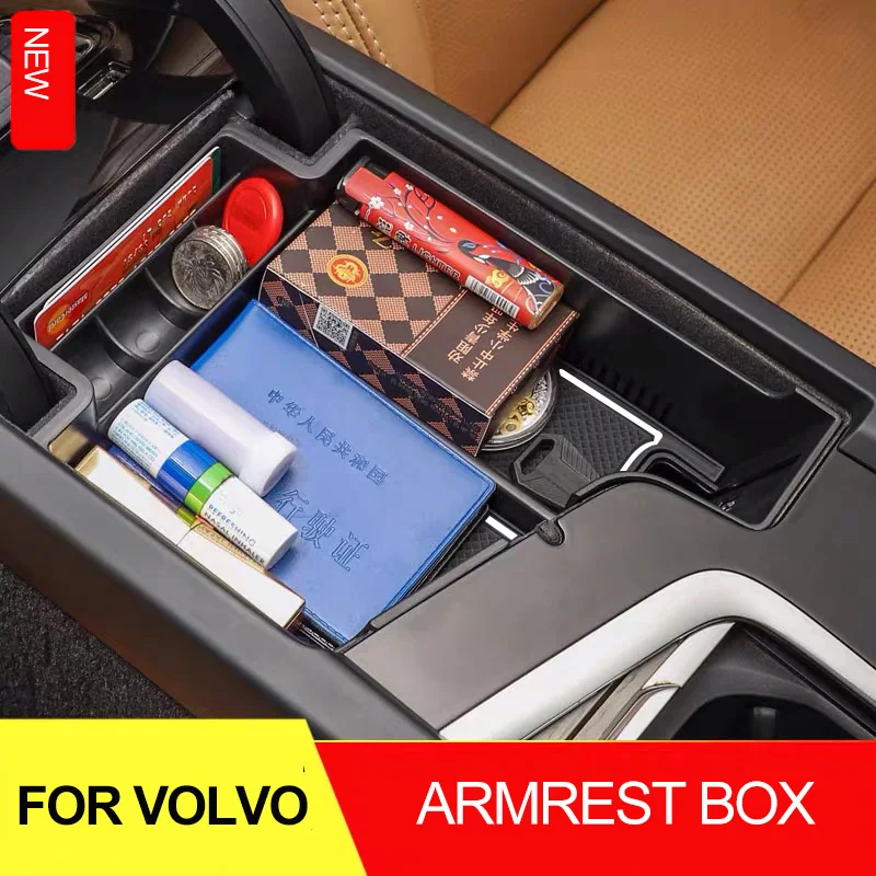 Car styling For Volvo XC60 XC90 s90 v90 s60 v60 armrest box storage box Car accessories for left drive