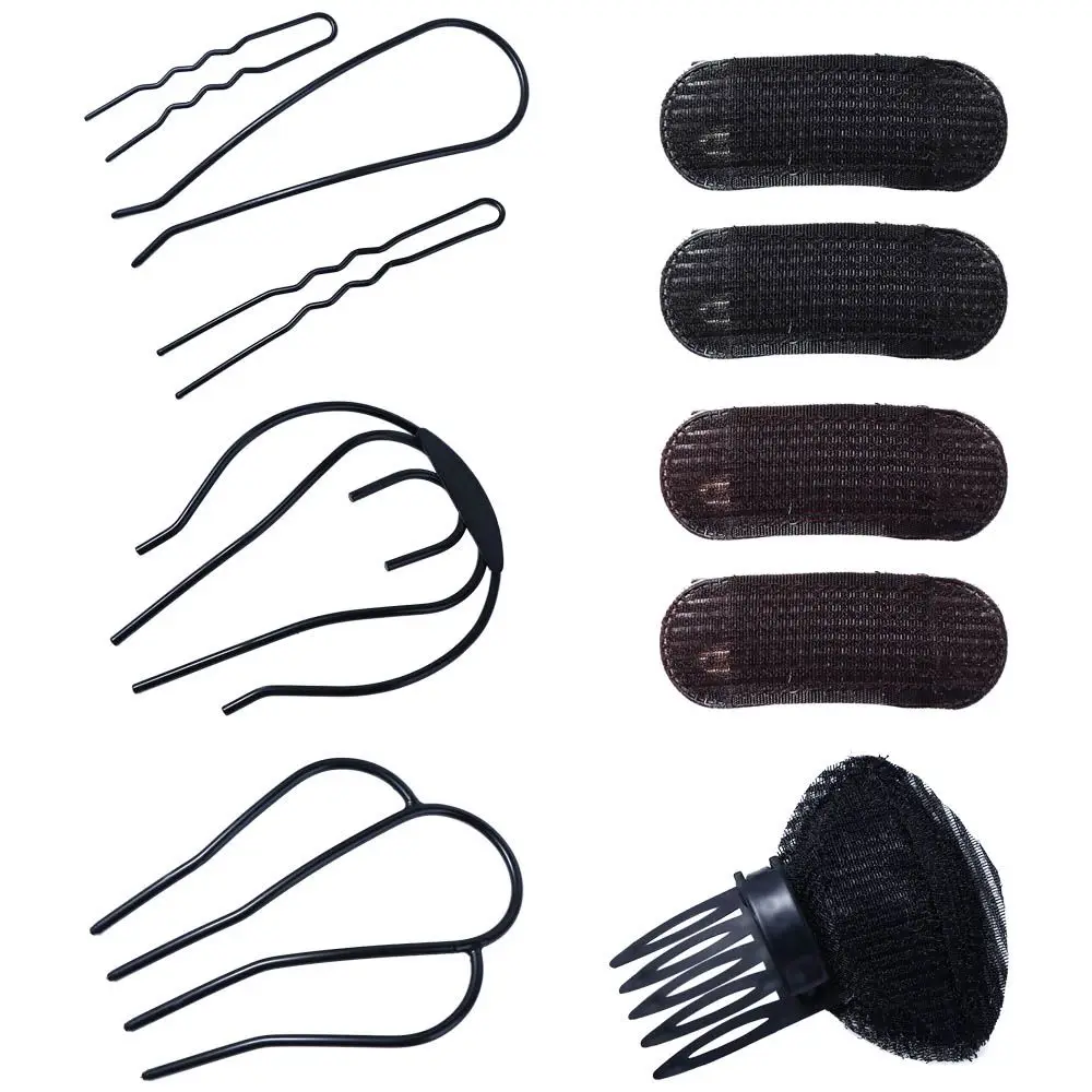 Women Natural Volume Hair Bangs Hairpin Invisible Hair Bun Clip Fluffy Hair Pad Puff Hair Cushion Sponge BB Hair Clip