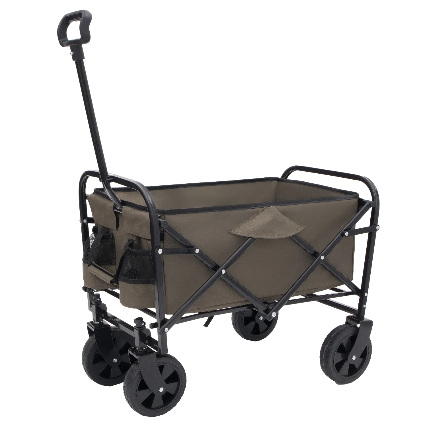 Collapsible Foldable Wagon Cart Beach Wagon Heavy Duty Utility Cart Utility Wagon Grocery Cart for for Camping Shopping Sports G