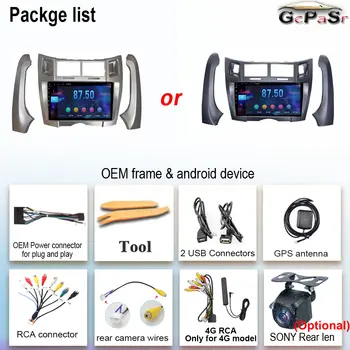 4G WIFI autorádio s Androidem 14 pro Toyota Yaris Vizi 2005-2012, multimediální stereo, palubní kamera, GPS, navigace 10 nejlepší prodej Rádio s Androidem pro Toyota Yaris - №8