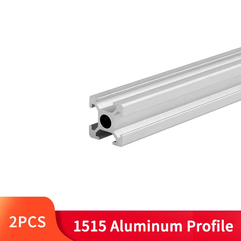 

2PCS 1515 Aluminum Profile Extrusion Frame 100-550mm Anodized Linear Rail for CNC 3D Printer Workbenc Engraving Machine