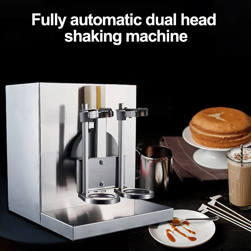 المزدوج كوب شرب شاكر آلة شاي فقاعات عصير الفاكهة مقهى آلة اهتزاز الحليب الشاي القهوة كوكتيل شاكر 110 فولت 220 فولت