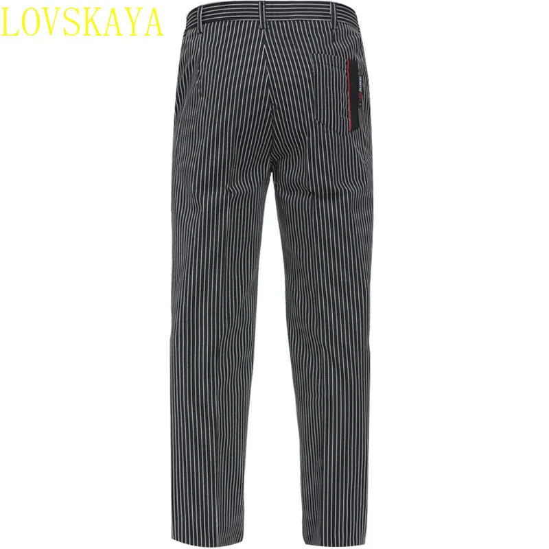 Herren halb elastische Taille Kochhose Damen Kochhose Bäckerei Hotel Restaurant Koch Arbeits hose Food Service Kleidung