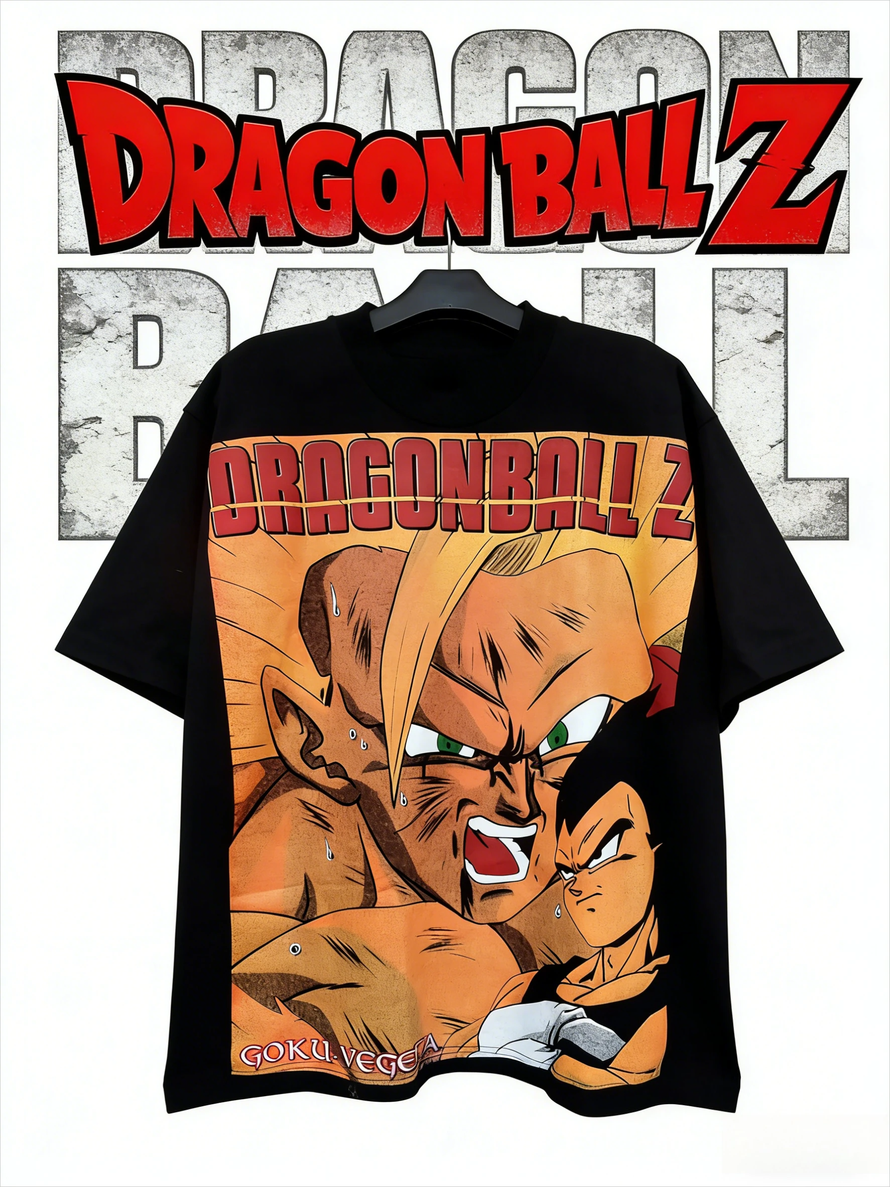 

2026 Summer Dragon Ball Retro T-Shirt 100% Cotton High Quality Vintage Oversized Print Unisex Casual Tee for Adult & Kids