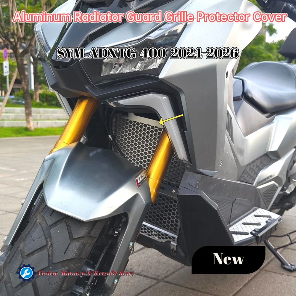 For SYM ADXTG 400 2024 2025 2026 Motorcycle Modifications Accessories Aluminum Radiator Guard Grille Protector Cover