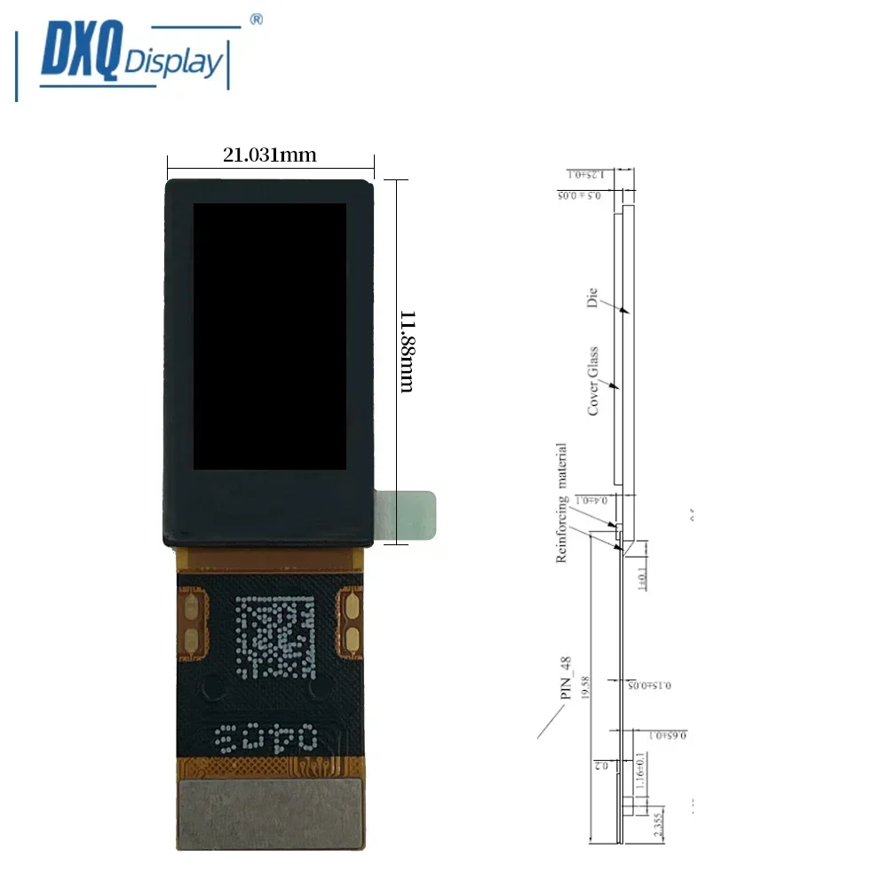 2025 0.71 بوصة 1080*1920 OLED لوحة شاشة صغيرة Vr Ar وحدة LCD 1080P Mini 0.7 شاشة Lcd للرؤية المثبتة على الرأس #3