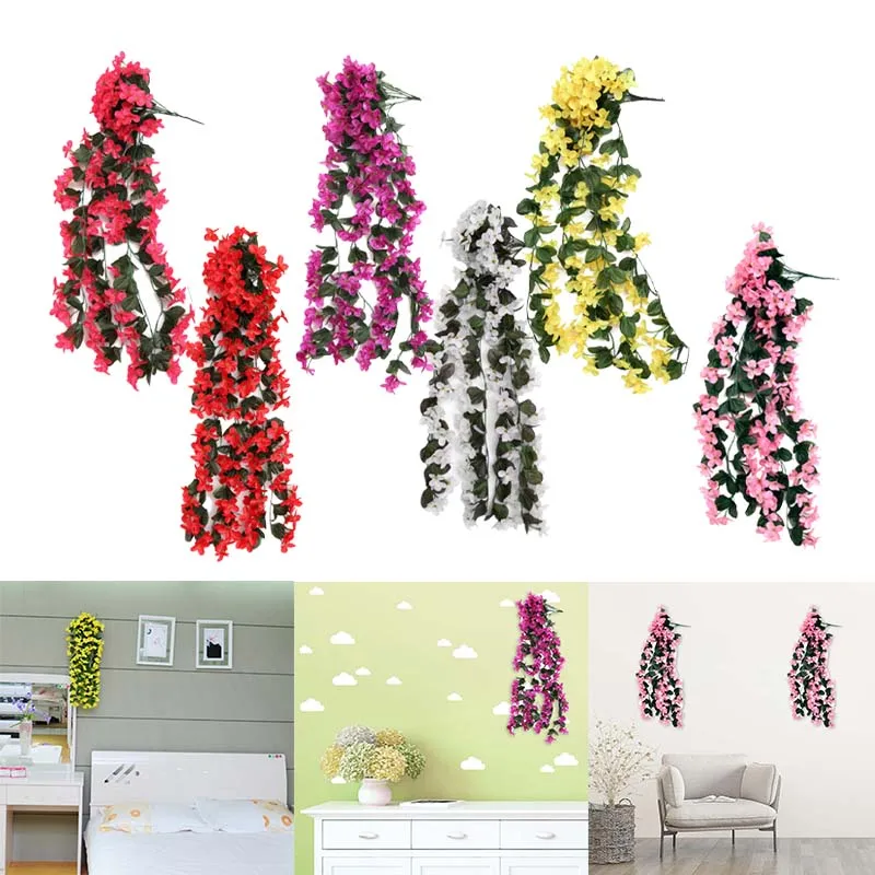 Orchidea fiore artificiale decorazione di nozze rosa fiore finto decorazioni per feste ghirlanda di natale giardino appeso a parete cesto fiore