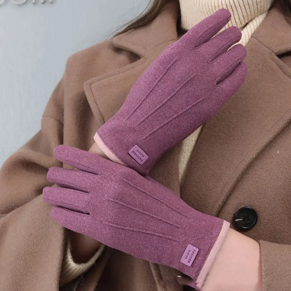 Soft Winter Outdoors Driving Windproof Touchscreen Cycling Gloves Touch Screen Gloves Women Gloves Warmer Mittens