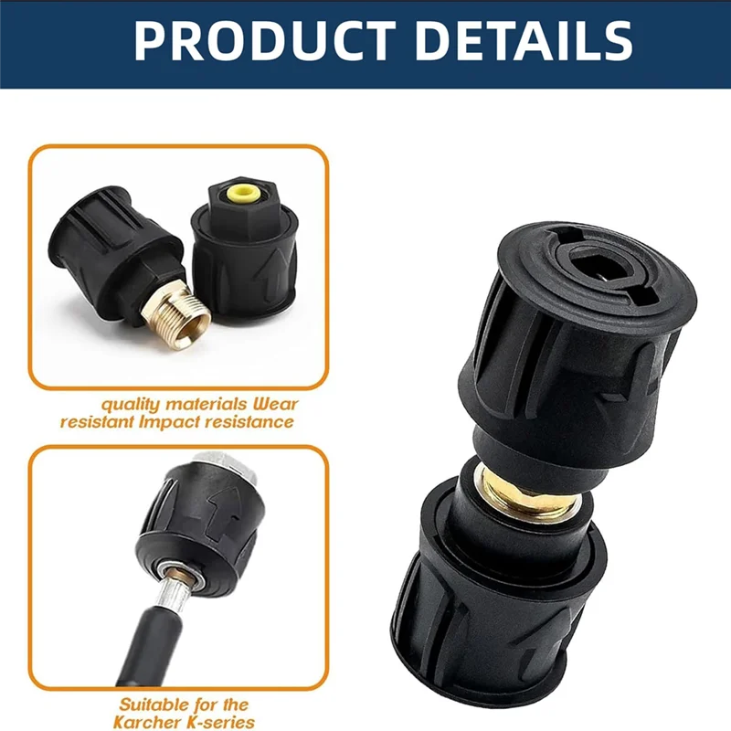

Разъемный адаптер B51C для Karcher K2 K3 K4 K5 K6 K7 - быстрое крепление высокого давления M22 Адаптер быстрого подключения 14 мм