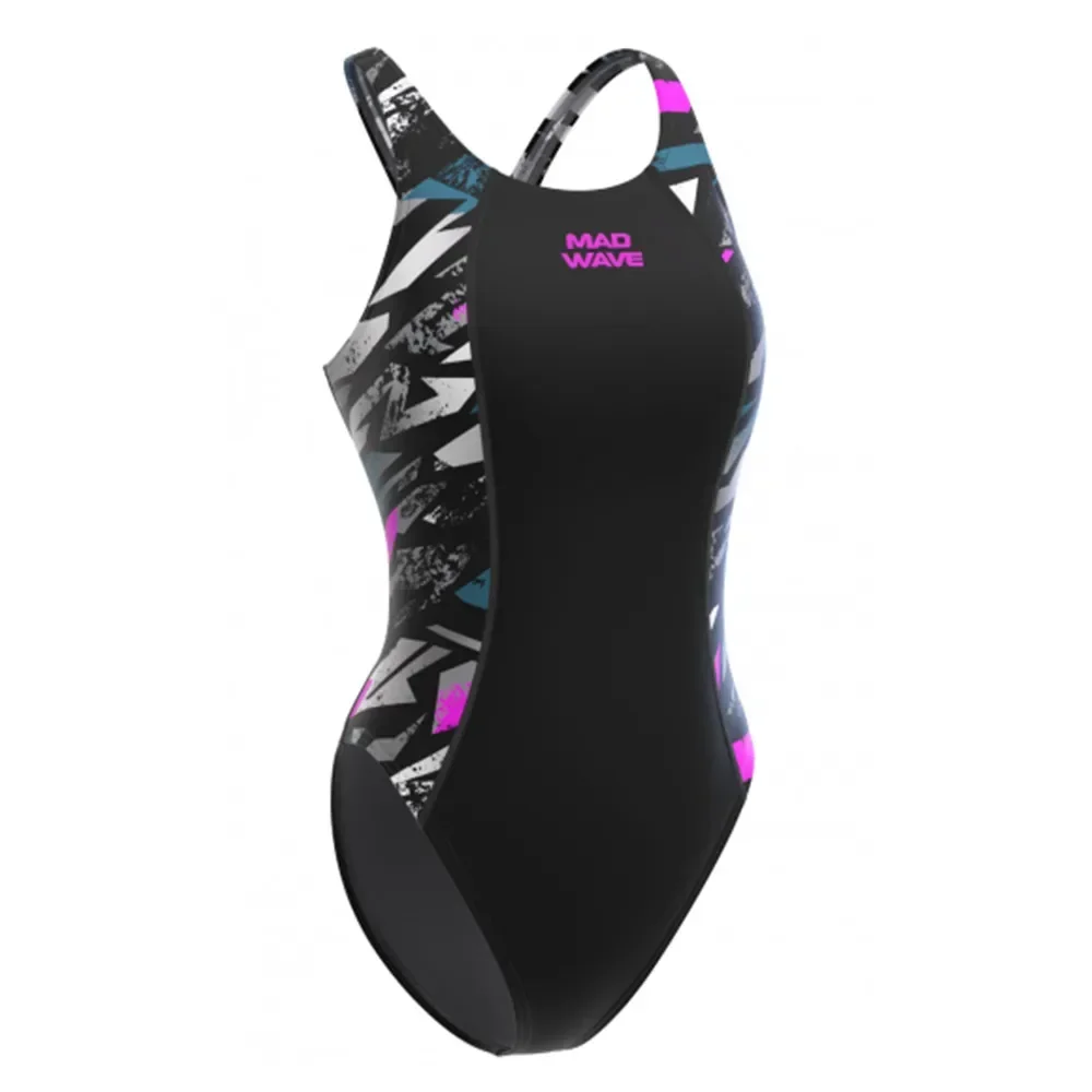 mad wave sport One Piece Swimsuit Women New 2020 Competition Swimwear Patchwork Racing Triathlon Swimming Suit for Women view 3