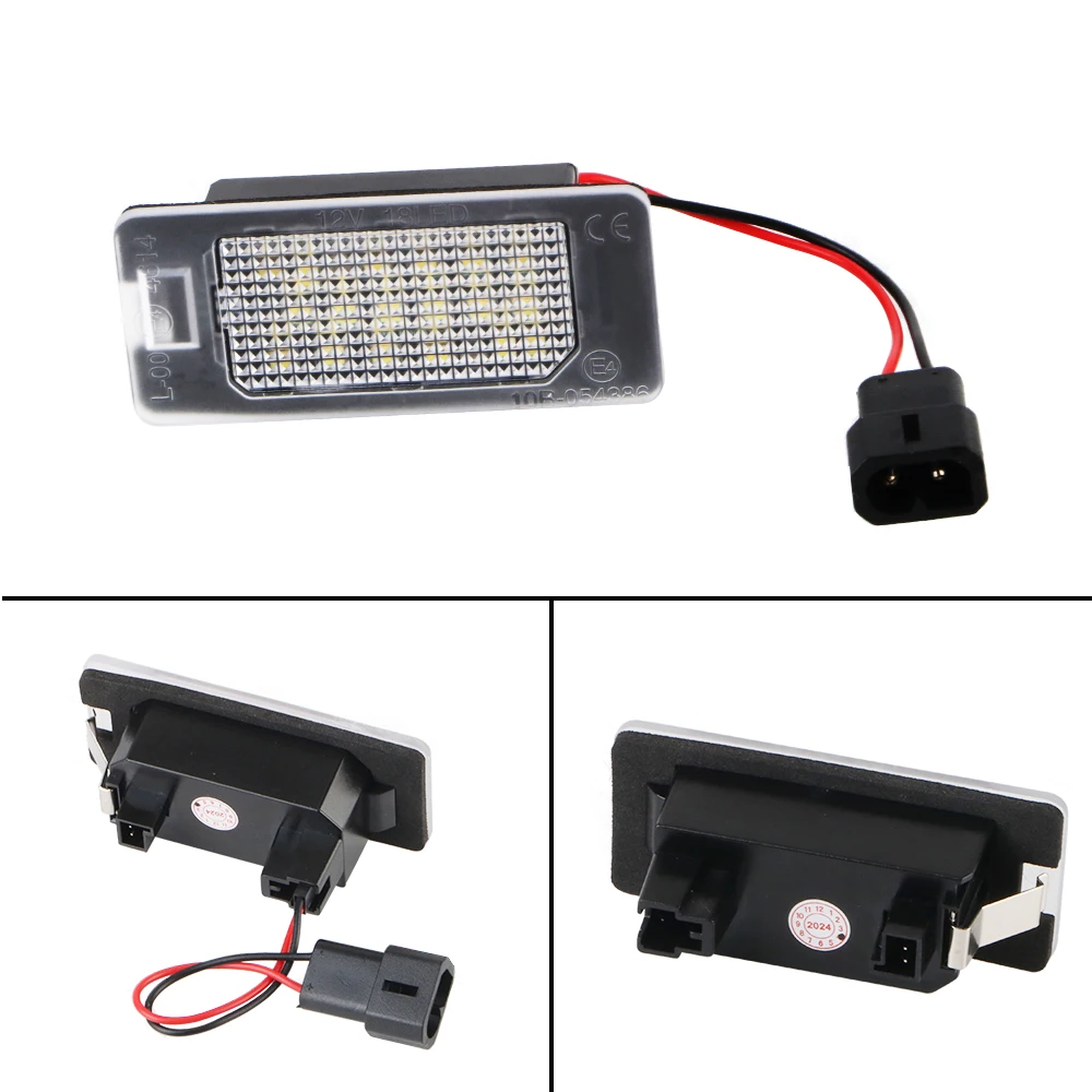 For BMW 1/3/5 Series E82/E90/E39/E60/F10 Tail Light 2Pcs/Set Car Accessories 18 LED Lamp Car License Number Plate Lights