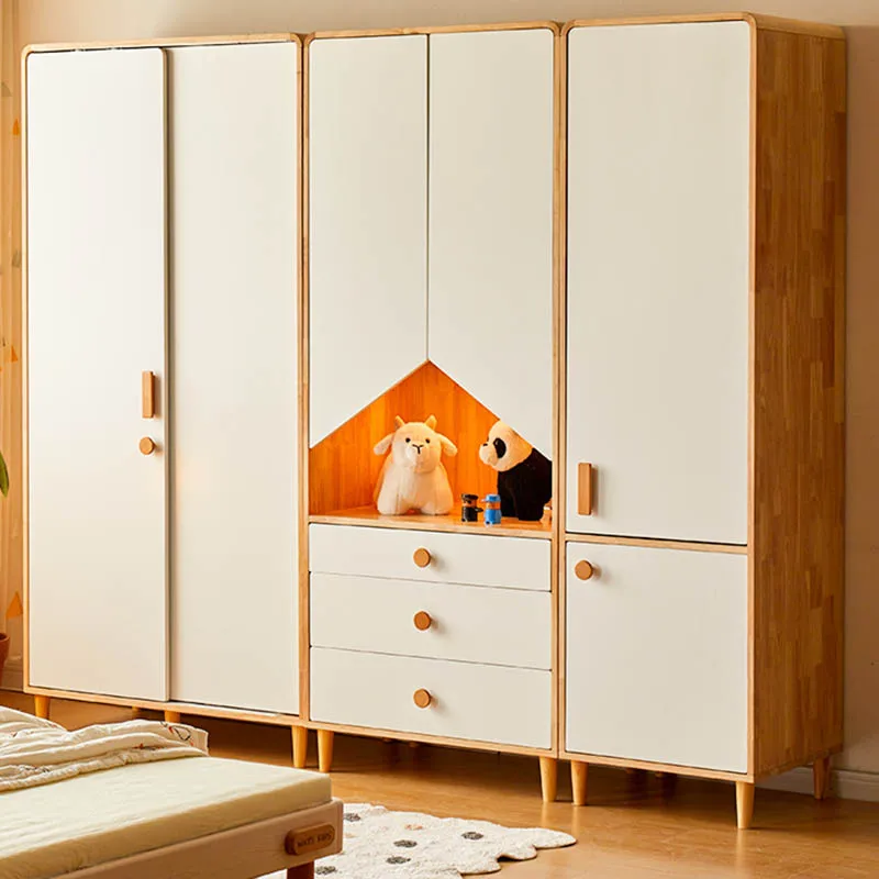 

Display Dressers Wardrobes Clothing Rack Craft Wooden Simple Organizer Cabinets Apartment Bedroom Closets Abiertos Furnitures