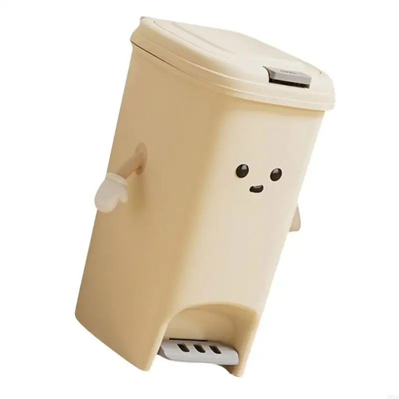 Home Trash Can Hand and Foot Pedal Opening For Kitchen Toilet Bathroom Dust bin B95B