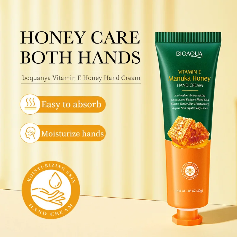 Vitamin E Honey Moisturizing Hand Cream Prevents Dry And Rough Skin On Both Hands, Deeply Nourishes The Skin