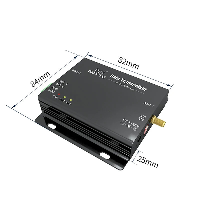 Modbus Industry Transceiver, 2,4 GHz, RS232, RS485, 20dBm, 2km de longo alcance, PLCs, SMA-K, 10-28V, Cojxu E34-DTU, 2G4D27