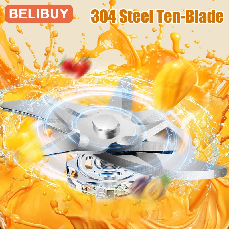 Portable Blender Electric Juicer 600ML Fruit Mixers 2000mAh USB Rechargeable Smoothie Mini Blender Multifunction Juice Maker