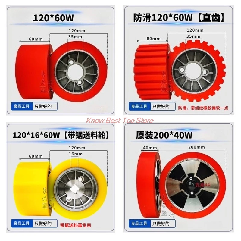 1PCS Durable Woodworking Machinery Accessories Feeding Roller Rubber Wheel for Feeder Machine view 5