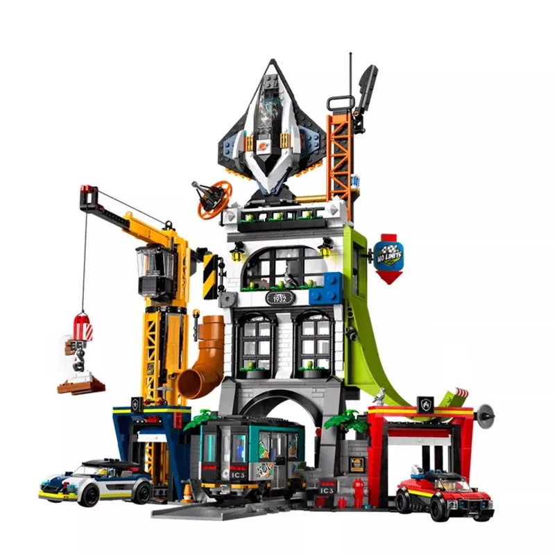 

New Science and technology machinery group four-wheel drive tractor city puzzle difficult assembly boy gift toy