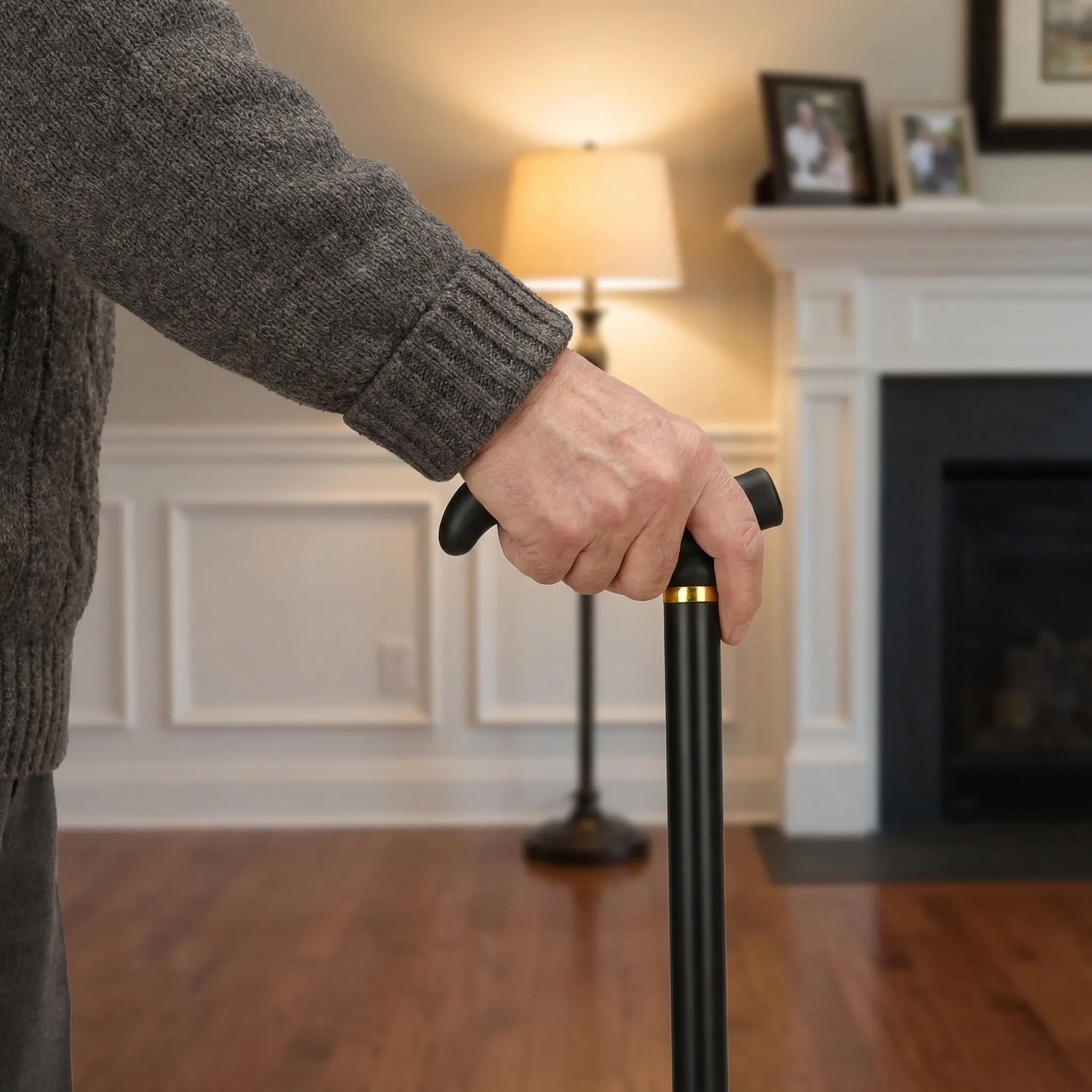 

Легкая трость из алюминиевого сплава, двухсекционная регулируемая палка для ходьбы для пожилых людей, складная треккинговая палка для походов