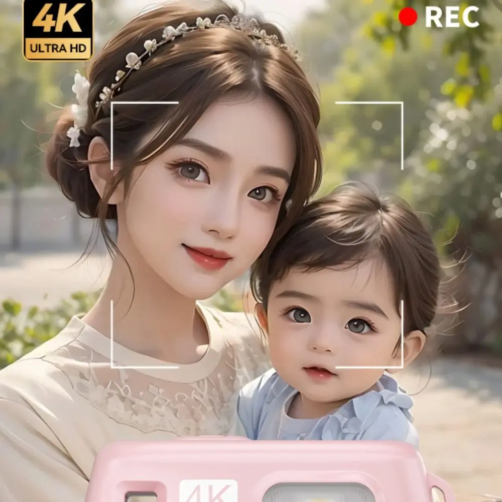 Foto's maken Mini Kindercamera Slr Speelgoed Kleine kinderen Mini Digitale Camera HD Selfie HD Camera Speelgoed Buitenfotografie