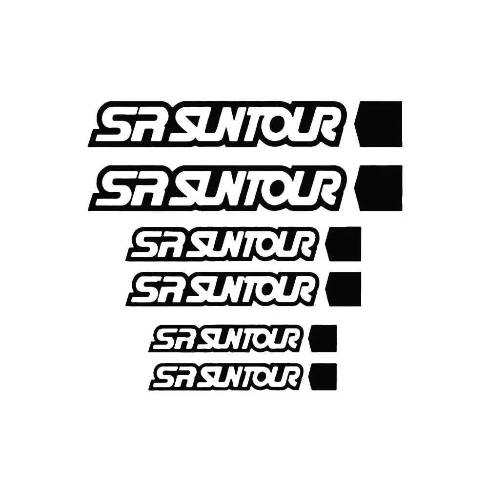SR Suntour Suspension Fork Replacement Vinyl Stickers, MTB Bike Decal for Mountain Bike Front Fork Decor