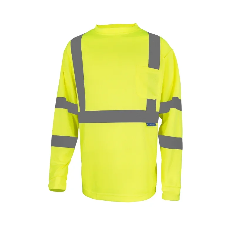 Reflective T-Shirt Men's High Visibility Reflective Safety Shirt  Work Clothes Work Workshop Shirt Men's Shirt